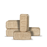 Heizfuxx RUF Original Blue Holzbriketts – Hochverdichtete Hartholz-Briketts in RUF-Form für Kamin & Ofen